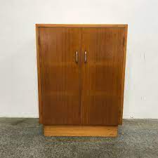 Great Compact Storagetwo Doors One Shelf Metal Handlesvery Good Conditionh 91 X W 67 X D 35 Vintage Cabinets Recycled Furniture Furniture