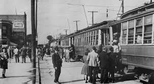 Taking The Tramway To Work Bleury Street Montreal In The 50s Canada History Montreal Old Pictures