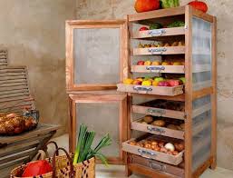 Concevoir Un Legumier En Bois Chez Soi En 2020 Idee Bricolage Maison Meuble Maison Rangement Legumes