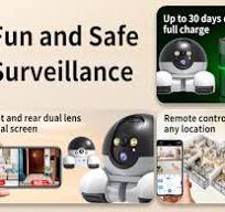 Amazon.com: AEZ Robot Camera on Wheels 1080P Dual Lens ...