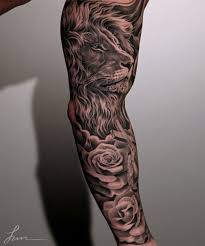 Fabulous Full Sleeve Tattoo For Men Love Life Fun Men Flower Tattoo Sleeve Tattoos Lion Tattoo Sleeves