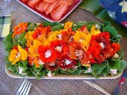 Stuffed Nasturtium Flowers Recipe Food Com Recipe Edible Flowers Recipes Harvest Recipes Flower Food