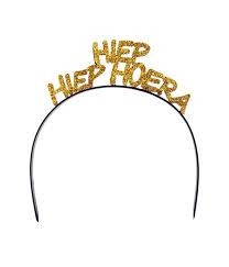 Diadeem Hiep Hiep Hoera Goud Feestbazaar Nl