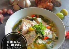 Resep Ikan Kakap Kuah Asam Manado Oleh Bundanya Nabilah Resep Resep Ikan Resep Resep Masakan Sehat