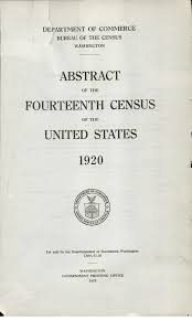 Abstract of the Fourteenth Census of the United States: 1920: Section on  Population