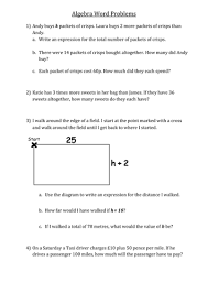 Each algebra word problems worksheet comes with a printable answer page. Algebra Word Problems Teaching Resources