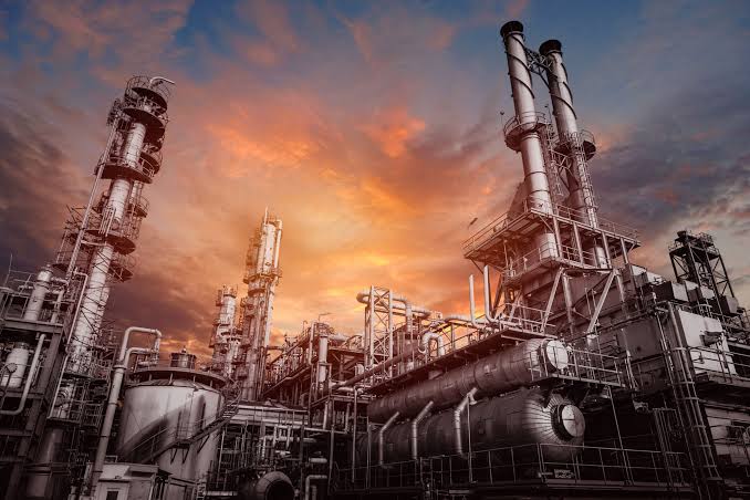 Oil and gas refinery plant