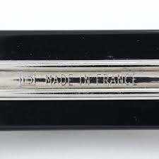 CHANEL] Chanel COCO Mark Barrette Heart PlatStic x Rhinestone Black 0