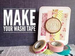 Use paints, markers, small stamps or even alcohol inks. Diy Make Your Own Washi Tape Youtube