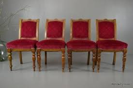 Set 4 Antique Victorian Dining Chairs Sedie