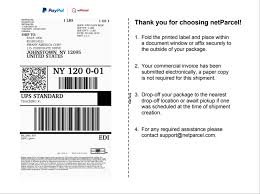 And while the shipping labels can be voided, only the shipper has the ability to void the label. Label Size Selection And Electronic Commercial Invoice Netparcel Blog