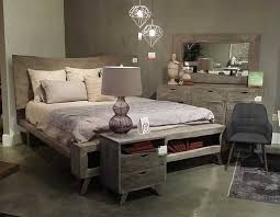 Save 20%+ on a full bedroom set! Mahogany And More Bedroom Sets London Loft Weathered Grey Solid Wood Bedroom Set