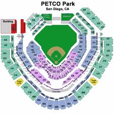 Petco Park Seat Map San Diego Ca San Diego Padres San