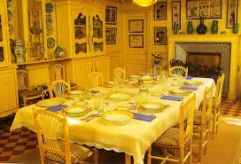 Dining With Antiques Monet S Dishes Yellow Dining Room Giverny Monet