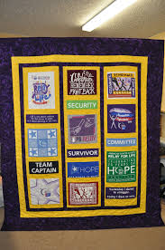 We joined relay for life to. Relay For Life T Shirt Quilt Made To Be A Raffle Fundraiser Relay For Life Relay Cancer Awareness Crafts
