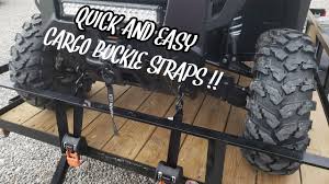 Travel trailers are relatively larger trailers, and larger trailers can be easier to back up with. How To Strap Down A Side By Side On A Trailer Youtube