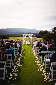 Ceremony Setup On The Golf Course Golf Wedding Golf Course Photography Golf Course Wedding