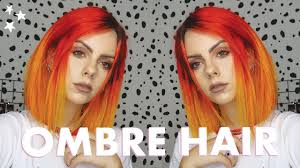 Just giving you a visual of what the ombre clip in hair extensions look like. Diy Ombre Hair Dye Orange Into Yellow Youtube