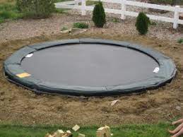 How To Install An In Ground Trampoline With Or Without Margaritas Outside Inground Trampolin Diy Ideen Garten