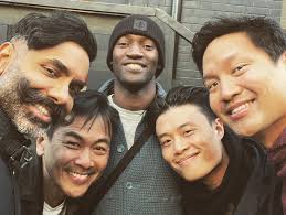 What DEVILRY is this?! Getting to see so many of my pals from Season 2 of  #DevilsSeries @cw_devils in the UK this week! #TomMcKay #MalachiKirby  @aidan.cheng @_kshen @paulchowdhry