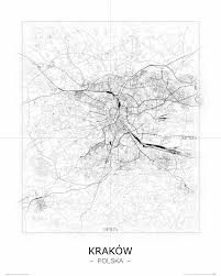 Check spelling or type a new query. Krakow Czarno Biala Mapa Galeria Plakatu