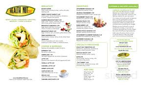 Health Nut Cafe Menu In Oklahoma City Oklahoma Usa