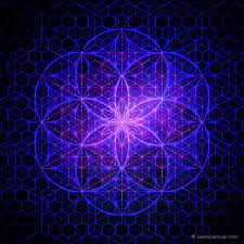 Trinity Flower Of Life Seed Of Life And 64 Tetrahedron Grid Sacred Geometry Art Visionary Art Sacred Geometry Geometry Art