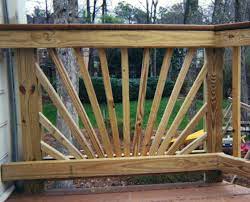 Decorative Starburst Handrail Design Affordable Fence Deck Railing Design Handrail Design Fence Design