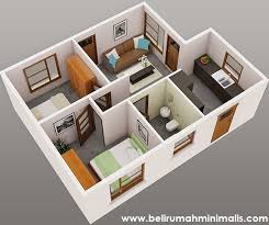 Maybe you would like to learn more about one of these? 27 Denah Rumah Minimalis 2 Kamar Tidur Modern 2021 Dyp Im