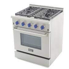 In reality, if gas supply is cut off, surely it can be fitted with other sources like the propane. Kucht Professional 30 In 4 2 Cu Ft Propane Gas Range With Convection Oven With Royal Blue Knobs 4 Burners Rona
