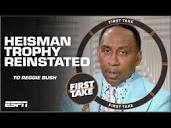 🏆 THE RIGHT THING! 🏆 Stephen A. loves seeing the Heisman's ...