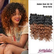 4pcs lot 6a hot ombre brazilian curly hair weave cheap deep wave extensions hairstyles styles cool and easy for ag doll medium