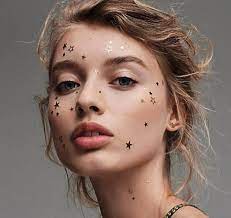 One tap beauty makeup editor is powered by ai to perfectly face tune selfies. Glitter Makeup Face Stars Stickers By Magicandmanifest On Etsy Face Jewels Infused Beauty Glitter Makeup