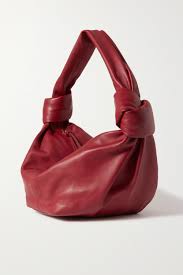 Red Mini Knotted Leather Tote Bottega Veneta Net A Porter