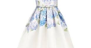 Monsoon Girls Blue Heidi Hydrangea Dress Debenhams Hydrangea Dress Wedding Dresses For Kids Dresses