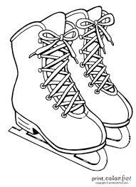 Ice skating trolls coloring page. Ice Skating Coloring Pages Learny Kids
