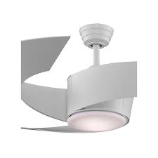 Oil rubbed bronze finish using 3 curved blades that spread air at an angle, verses directly the fanimation torto is innovative, modern art that also creates a cool breeze. Fanimation Undefined Matte Gray Torto 52 3 Blade Fansync Compatible Ceiling Fan Blades Light Kit And Remote Control Included Lightingdirect Com