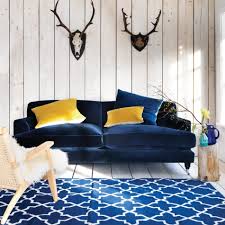 Nice Midnight Blue Sofa In 2021 Blue Living Room Blue Sofas Living Room Living Room Diy