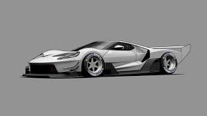 Ford Gt C Vgt Minimal Grey 4k Ford Gt C Vgt Minimal Grey 4k Wallpapers In 2021 Ford Gt Ford Minimalism