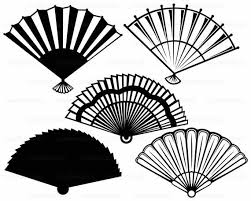 Black And White Line Art Fan Clipart Hand Fans Svg Fan Clipart Fan Svg Fan Silhouette Hand Fans Etsy Hand Fan Clip Art Fan
