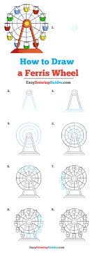Would you like to draw a cartoon ferris wheel? How To Draw A Ferris Wheel Really Easy Drawing Tutorial