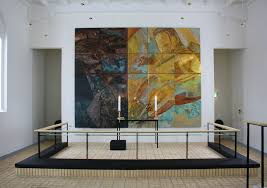Videbaek Kirke Altertavle Af Erland Knudsson Madsen 2010 Sacred Art Starry Night Artwork