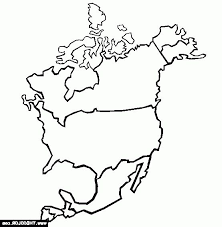 North america comprising the countries of canada, united states and mexico coloring and printable page. North America Coloring Page Bmo Show