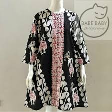 Image Result For Model Baju Batik Parang Hitam Putih Model Pakaian Batik Gaun Pendek