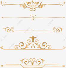 Linha Divisoria De Ouro Fronteira Dourado Ouro Imagem Png E Vetor Para Download Gratuito Wedding Album Cover Digital Frame Wedding Symbols