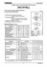 It is used for audio amplification and high frequency oscillator (osc). C1815pdf Datasheet Download C1815 Circuit Diagram Scheme Transistordata