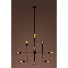 Shop Delia 9 Light Edison Chandelier With Bulbs Overstock 9572847