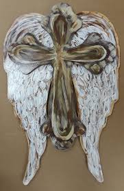 Wooden Cross With Angel Wings Wall Decor Angel Wings Decor Angel Wings Wall Decor Cross With Wings