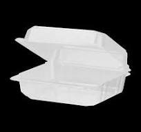 Large PLA Carry Out Containers - 8x8 Compostable Box - Karat Earth