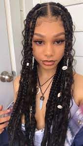 Pictures of cool braided hairstyles for black women. Starfire On Twitter Aesthetic Hair Hair Styles Black Girl Braided Hairstyles